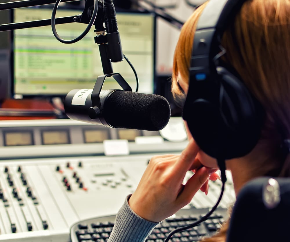 DJ on the radio